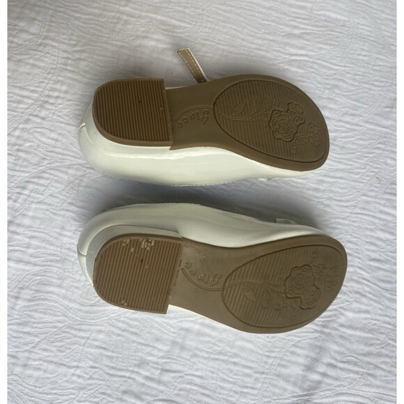 Toddler Girls Children's Place White Dress Shoes with Bow Patent Size 8 Toddler - Picture 13 of 13
